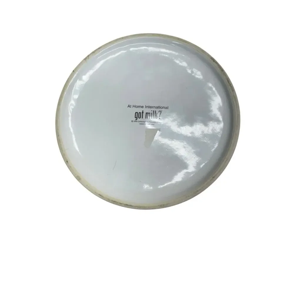 Vintage 1999 Y2K At Home International Got Milk Ceramic White Cookie Jar
